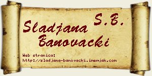 Slađana Banovački vizit kartica